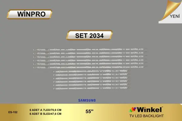 Samsung 55 inç TV LED bar takımı Winpro SET 2034
