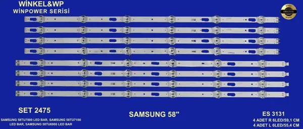 Samsung 58 inç TV LED bar takımı Winkel&WP 2475