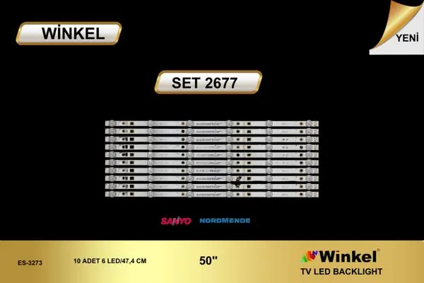 Sanyo 50 inç TV LED bar takımı Winkel SET 2677
