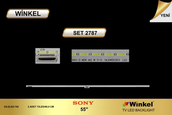 Sony 55 inç TV LED bar takımı Winkel SET 2787