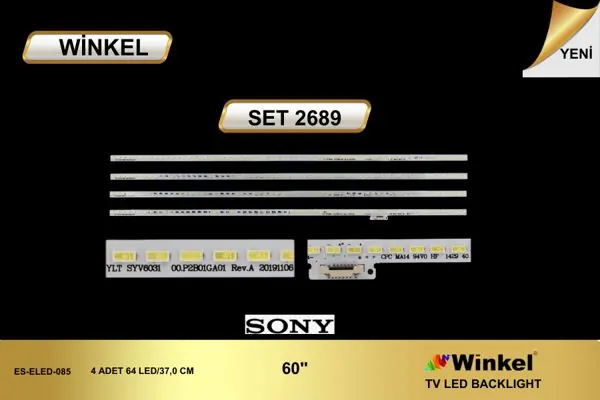 Sony 60 inç TV LED bar takımı Winkel SET 2689