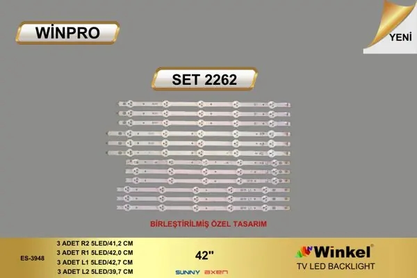 Sunny 42 inç TV LED bar takımı Winpro SET 2262