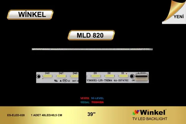 Vestel 39 inç TV LED bar takımı Winkel MLD 820
