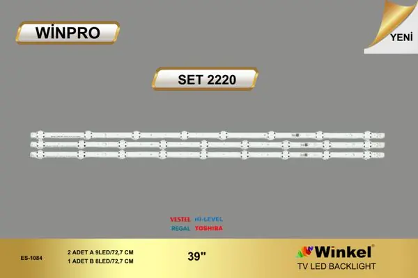 Vestel 39 inç TV LED bar takımı Winpro SET 2220