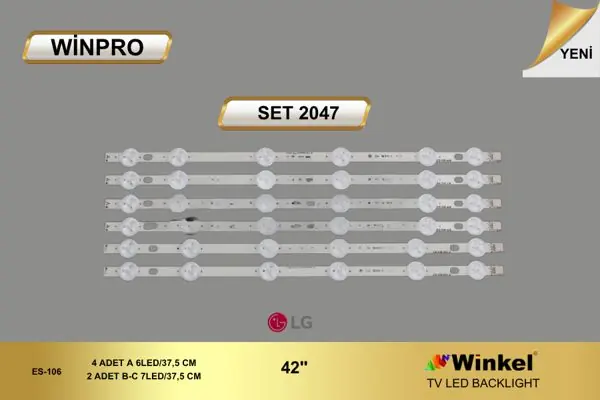 Vestel 42 inç TV LED bar takımı Winpro SET 2047