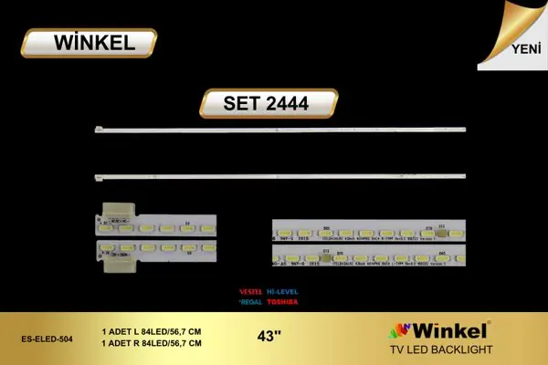 Vestel 43 inç TV LED bar takımı Winkel SET 2444