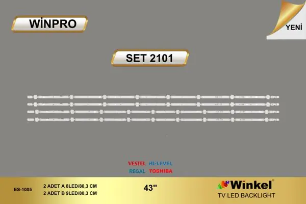 Vestel 43 inç TV LED bar takımı Winpro SET 2101