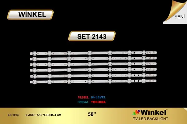 Vestel 50 inç TV LED bar takımı Winkel SET 2143