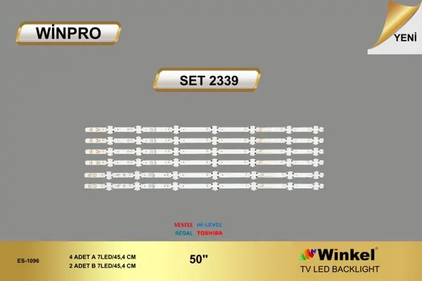 Vestel 50 inç TV LED bar takımı Winpro SET 2339
