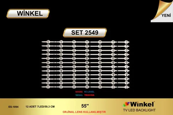 Vestel 55 inç TV LED bar takımı Winkel SET 2549