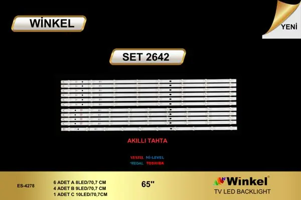 Vestel 65 inç TV LED bar takımı Winkel SET 2642
