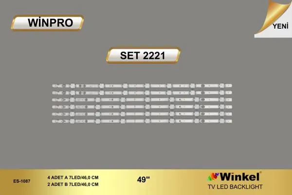 Vestel  inç TV LED bar takımı Winpro SET 2221